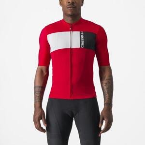 CASTELLI Cyklistický dres s krátkým rukávem - PROLOGO 7 - červená S