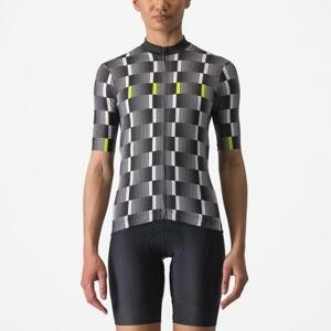 CASTELLI Cyklistický dres s krátkým rukávem - DIMENSIONE - černá/bílá XL