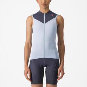 CASTELLI Cyklistický dres bez rukávů - SOLARIS - světle modrá M