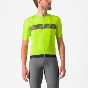 CASTELLI Cyklistický dres s krátkým rukávem - UNLIMITED ENDURANCE - žlutá L