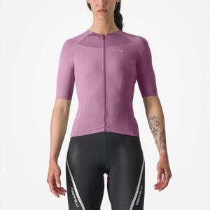 CASTELLI Cyklistický dres s krátkým rukávem - VELOCISSIMA 2 - fialová XS