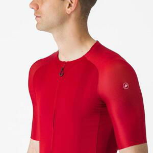 CASTELLI Cyklistický dres s krátkým rukávem - AERO RACE 7.0 - červená M