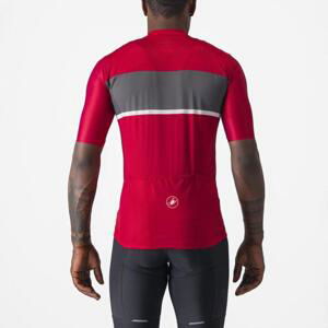 CASTELLI Cyklistický dres s krátkým rukávem - TRADIZIONE - červená XL