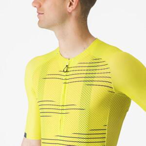 CASTELLI Cyklistický dres s krátkým rukávem - CLIMBER´S 4.0 - žlutá 3XL