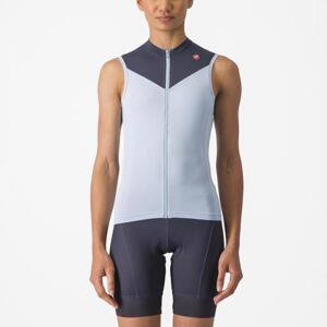 CASTELLI Cyklistický dres bez rukávů - SOLARIS - světle modrá S