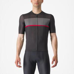 CASTELLI Cyklistický dres s krátkým rukávem - TRADIZIONE - antracitová 3XL