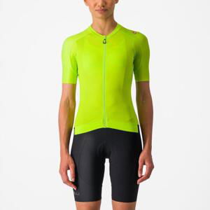 CASTELLI Cyklistický dres s krátkým rukávem - ESPRESSO W - žlutá XL
