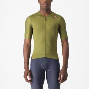 CASTELLI Cyklistický dres s krátkým rukávem - ESPRESSO - světle zelená 3XL