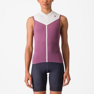 CASTELLI Cyklistický dres bez rukávů - SOLARIS - fialová XS