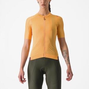 CASTELLI Cyklistický dres s krátkým rukávem - ESPRESSO W - oranžová M