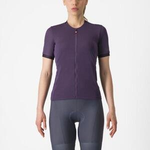 CASTELLI Cyklistický dres s krátkým rukávem - LIBERA - fialová L