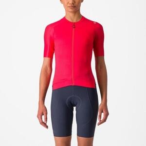 CASTELLI Cyklistický dres s krátkým rukávem - ESPRESSO W - červená XS