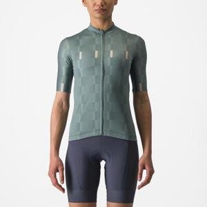 CASTELLI Cyklistický dres s krátkým rukávem - DIMENSIONE - zelená XL