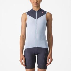 CASTELLI Cyklistický dres bez rukávů - SOLARIS - světle modrá XS