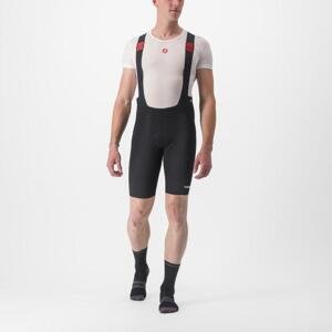 CASTELLI Cyklistické kalhoty krátké s laclem - PREMIO BLACK - černá/bílá 3XL