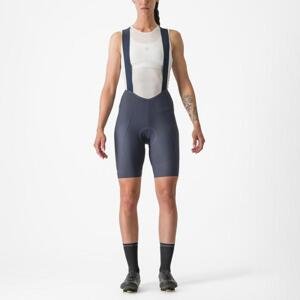 CASTELLI Cyklistické kalhoty krátké s laclem - ESPRESSO W DT - modrá XS