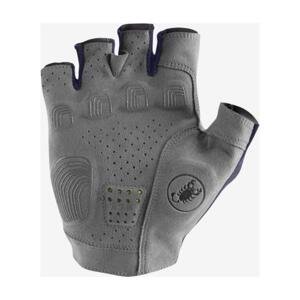 CASTELLI Cyklistické rukavice krátkoprsté - PREMIO - šedá XL