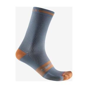 CASTELLI Cyklistické ponožky klasické - SUPERLEGGERA T 12 - šedá 40-43