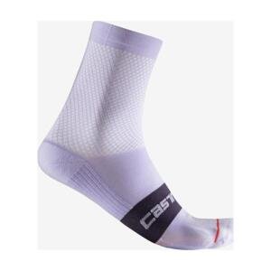 CASTELLI Cyklistické ponožky klasické - ESPRESSO W - fialová