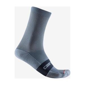 CASTELLI Cyklistické ponožky klasické - ESPRESSO 15 - šedá 36-39