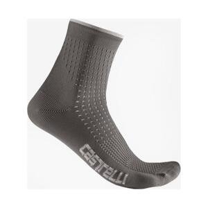 CASTELLI Cyklistické ponožky klasické - PREMIO - šedá 36-39