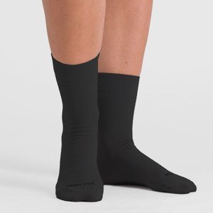 SPORTFUL Cyklistické ponožky klasické - MATCHY WOOL - černá S-M