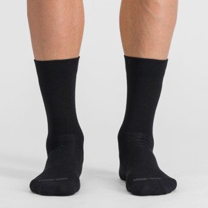SPORTFUL Cyklistické ponožky klasické - MATCHY WOOL - černá