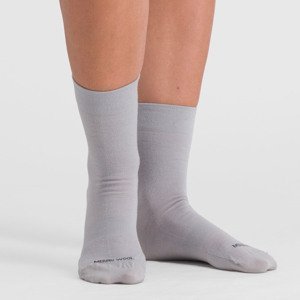 SPORTFUL Cyklistické ponožky klasické - MATCHY WOOL - šedá S-M