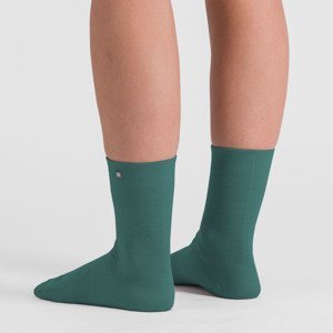 SPORTFUL Cyklistické ponožky klasické - MATCHY WOOL - zelená S-M