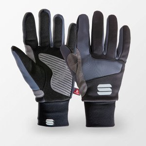 SPORTFUL Cyklistické rukavice dlouhoprsté - SUBZERO - černá/šedá XL
