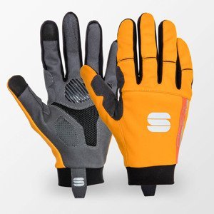 SPORTFUL Cyklistické rukavice dlouhoprsté - APEX LIGHT - oranžová XL