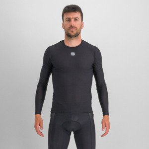 SPORTFUL Cyklistické triko s dlouhým rukávem - BODYFIT PRO - černá 2XL