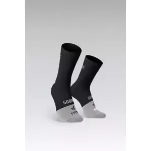 GOBIK Cyklistické ponožky klasické - LIGHTWEIGHT 2.0 - černá/šedá L