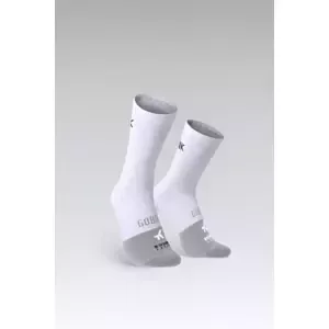 GOBIK Cyklistické ponožky klasické - LIGHTWEIGHT 2.0 - bílá M