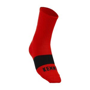 KENNY Cyklistické ponožky klasické - UNLIMITED - červená 39-42