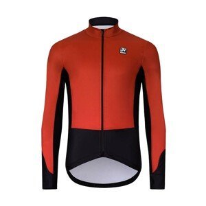 HOLOKOLO Cyklistická zateplená bunda - CLASSIC - černá/červená L