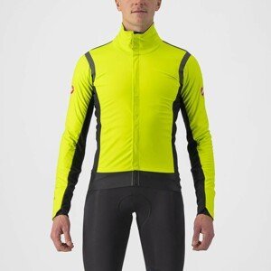 CASTELLI Cyklistická zateplená bunda - ALPHA RoS 2 - žlutá 2XL