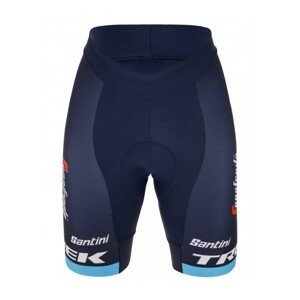 SANTINI Cyklistické kalhoty krátké bez laclu - TREK SEGAFREDO 2023 LADY FAN LINE - modrá XL