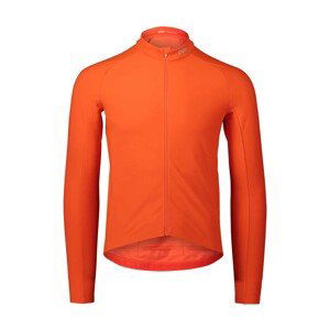 POC Cyklistický dres s dlouhým rukávem zimní - RADIANT - oranžová S