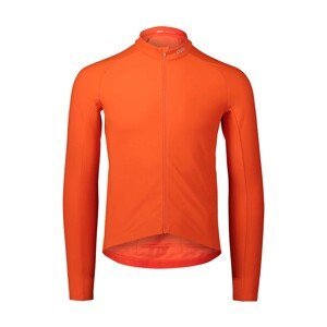 POC Cyklistický dres s dlouhým rukávem zimní - RADIANT - oranžová L