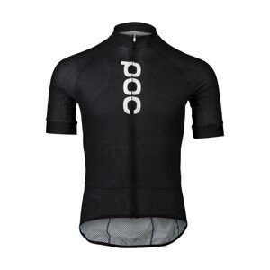 POC Cyklistický dres s krátkým rukávem - ESSENTIAL ROAD LOGO - černá