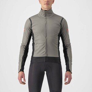 CASTELLI Cyklistická zateplená bunda - ALPHA RoS 2 - šedá/černá 3XL