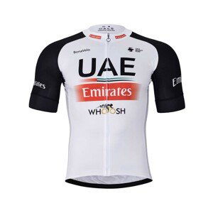 BONAVELO Cyklistický dres s krátkým rukávem - UAE 2023 - bílá/černá/červená 3XL