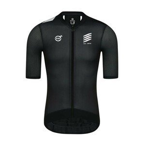MONTON Cyklistický dres s krátkým rukávem - SKULL III - černá/bílá L
