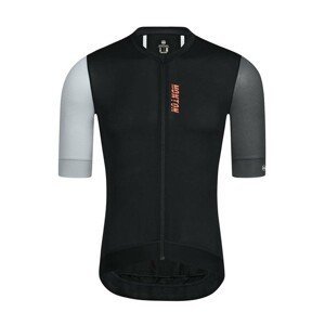 MONTON Cyklistický dres s krátkým rukávem - TRAVELER EVO - bílá/šedá/černá L