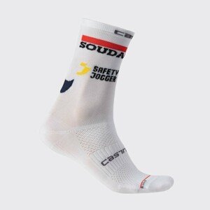 CASTELLI Cyklistické ponožky klasické - SOUDAL QUICK-STEP 23 - bílá 2XL