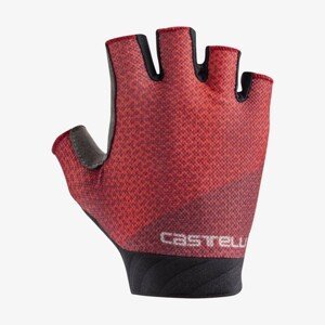 CASTELLI Cyklistické rukavice krátkoprsté - ROUBAIX GEL 2 LADY - bordó XL