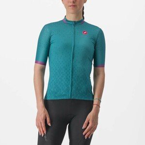CASTELLI Cyklistický dres s krátkým rukávem - PEZZI LADY - zelená M