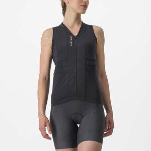 CASTELLI Cyklistický dres bez rukávů - ANIMA 4 LADY - antracitová XL