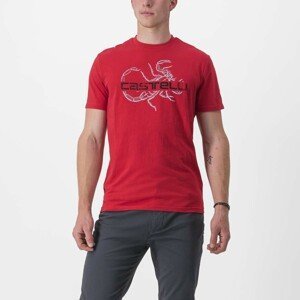 CASTELLI Cyklistické triko s krátkým rukávem - FINALE TEE - červená L
